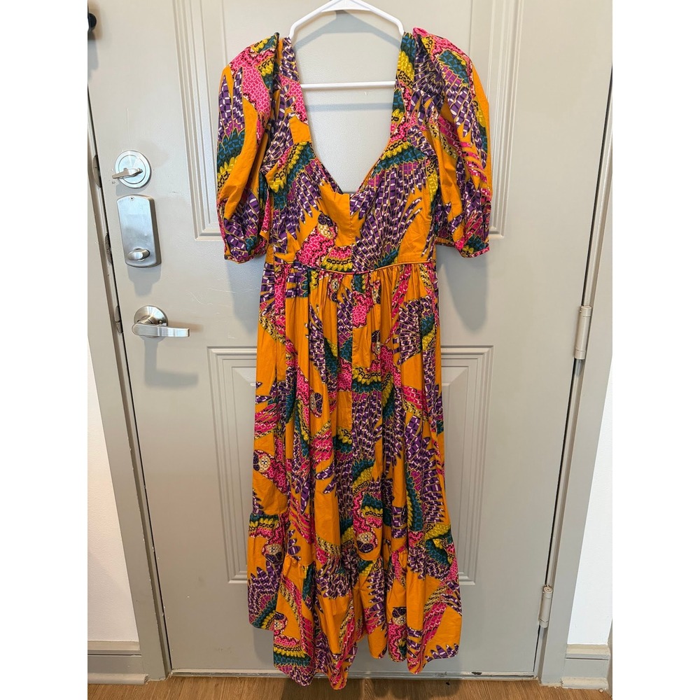 NWT Farm Rio Beaded Mcaws Midi Dress Size Small - Picture 2 of 4